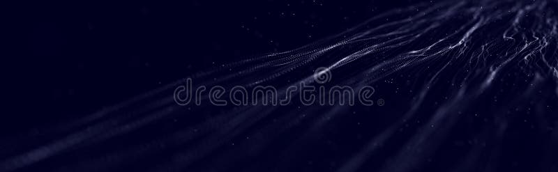 Musical wave of particles. Sound structural connections. Abstract background with a wave of luminous particles. 3d. Musical wave of particles. Sound structural connections. Abstract background with a wave of luminous particles. 3d