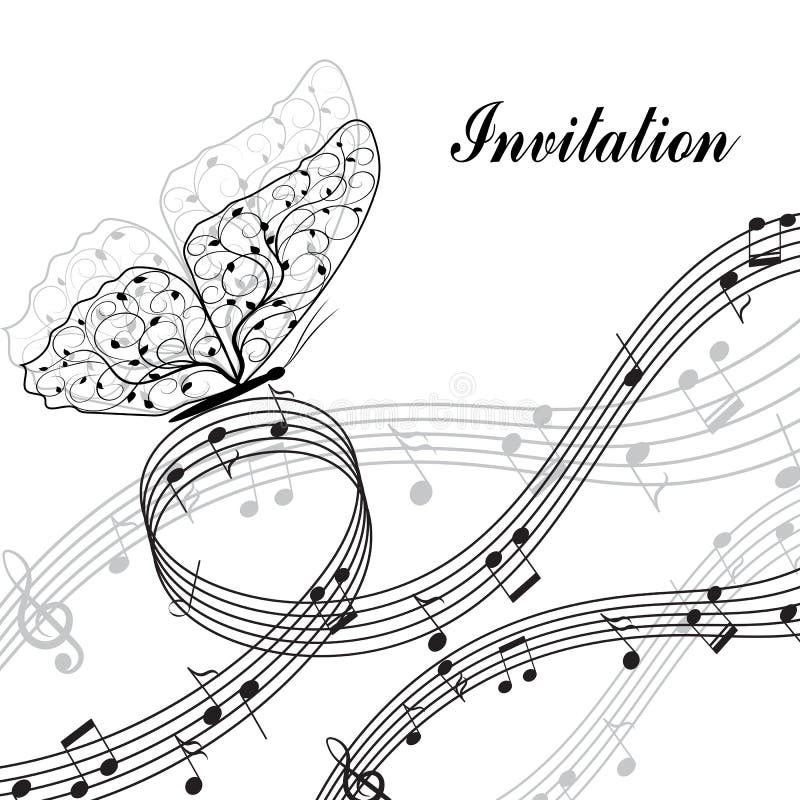 Muzikale ontwerpelementen vector illustratie Muzikale ontwerpelementen vector illustratie