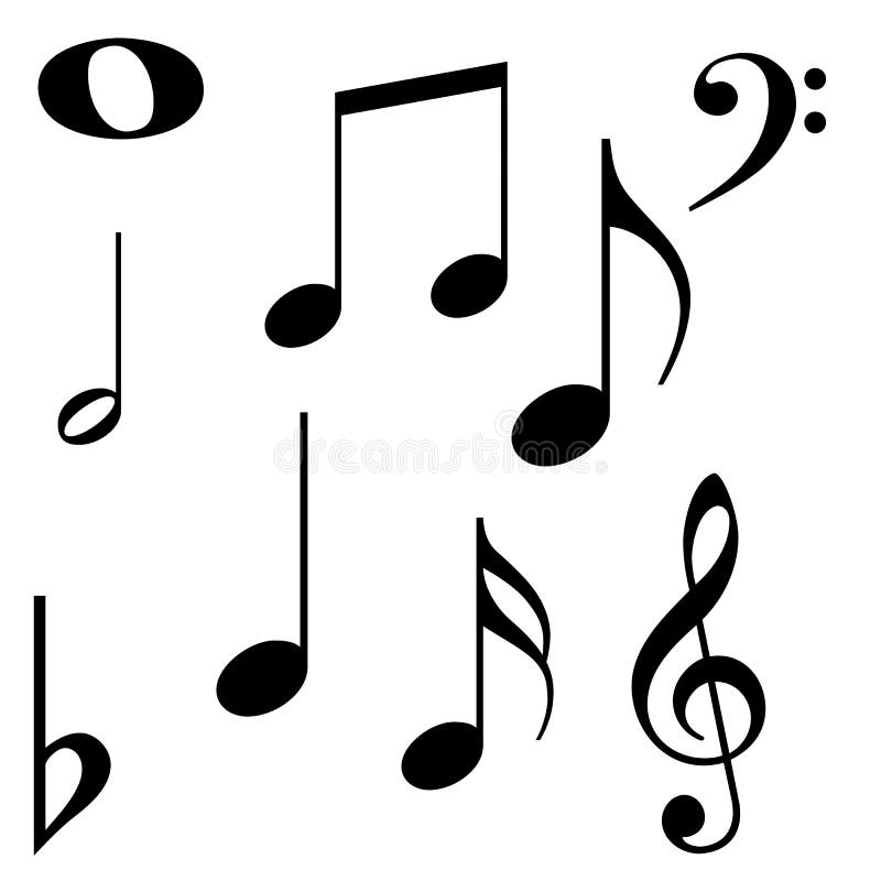 muzyczne notatki ilustracji muzyczne notatki ilustracji
