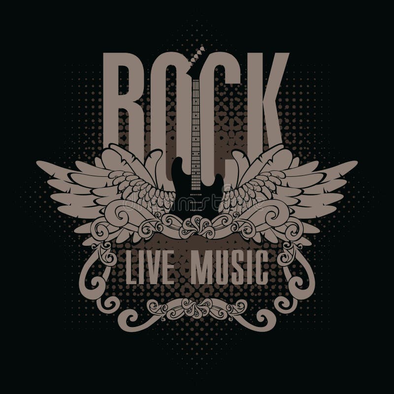 Muzyka rockowa royalty ilustracja Muzyka rockowa royalty ilustracja