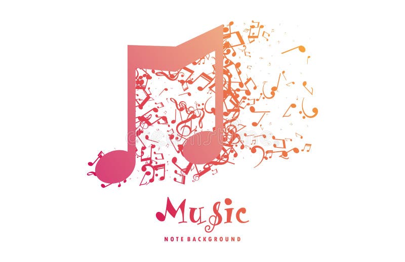 Muzyka Zauważa Chórowego Abstrakcjonistycznego projekt ilustracja wektor Muzyka Zauważa Chórowego Abstrakcjonistycznego projekt ilustracja wektor