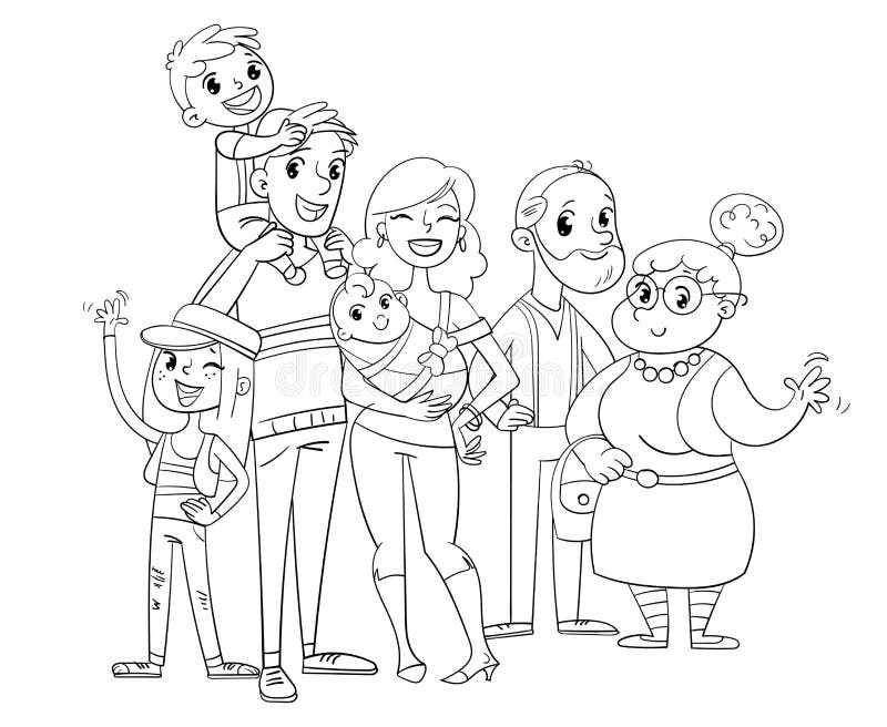 Family Coloring Stock Illustrations 5 530 Family Coloring Stock Illustrations Vectors Clipart Dreamstime