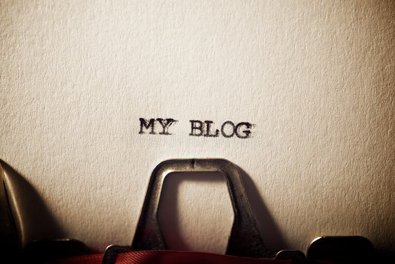 My blog text royalty free stock images