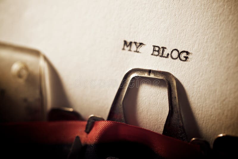 My blog text stock photography