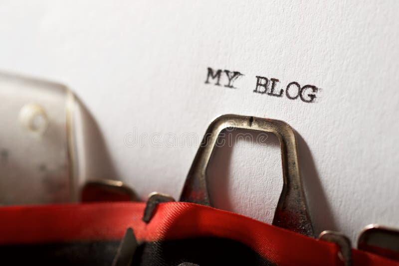My blog text stock photography