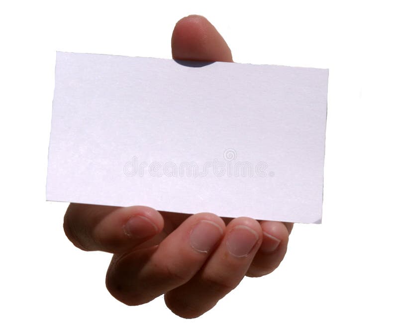 My card (blank for your text)