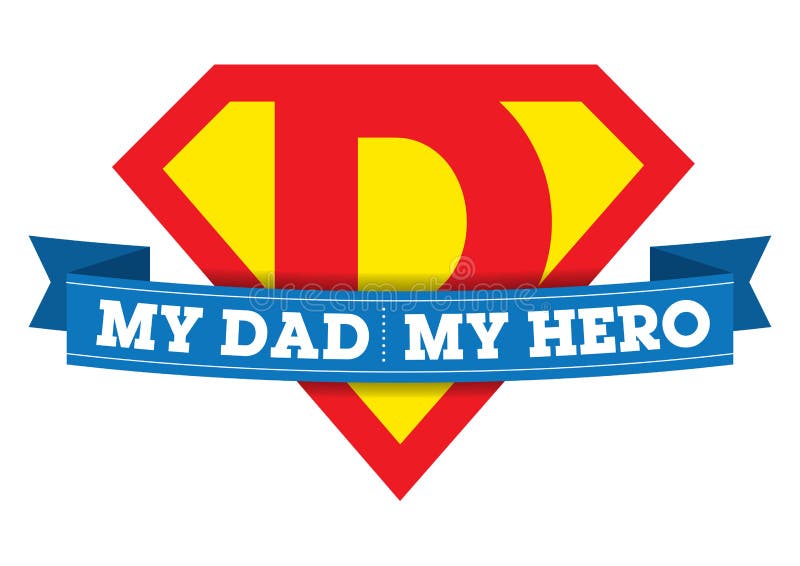 My Dad My Hero T-shirt stock vector. Illustration of clothing - 44464631