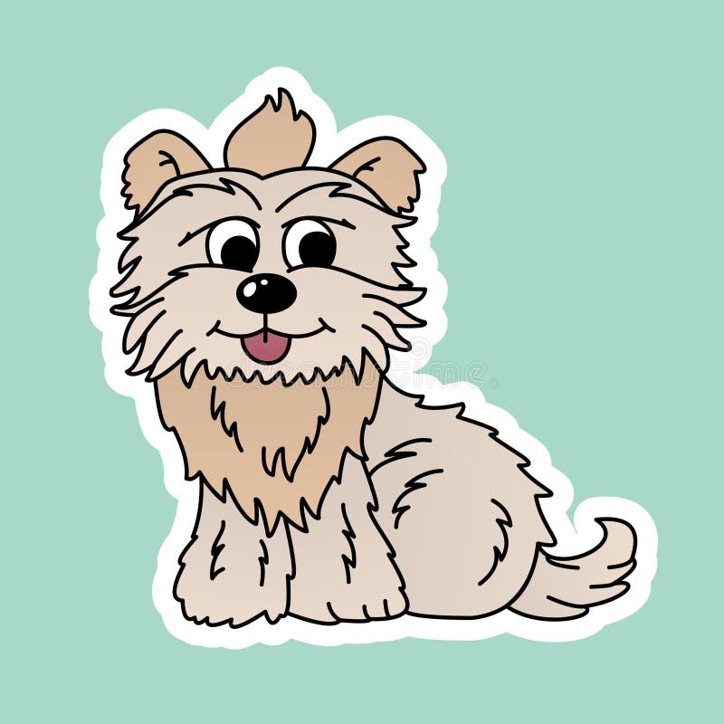 Sticker of Dog Cartoon, Cute Funny Character, Flat Design Stock Image - Illustration of idea, design: 169393409 Sticker of Dog Cartoon, Cute Funny Character, Flat Design Stock Image - Illustration of idea, design: 169393409