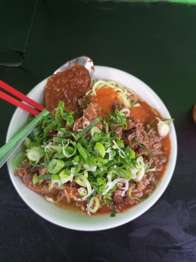 My Favorite Chicken Noodle in Jakarta Stock Image Image of salad