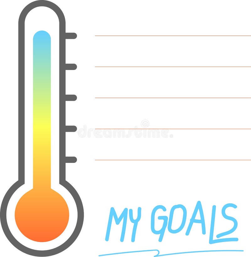 My goals printable with Thermometer sign, Vector Illustration vector illustration My goals printable with Thermometer sign, Vector Illustration vector illustration