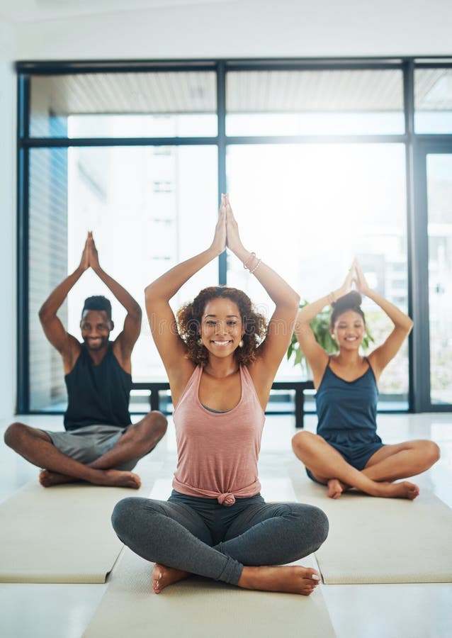 My Secret Yoga of Course. a Group of People Doing Yoga. Stock Image ...
