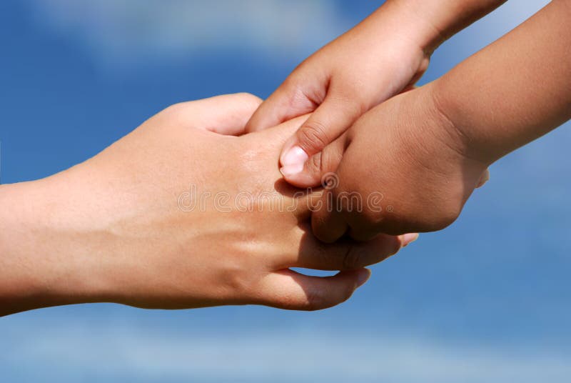 My Son Hold Your Mother& X27;s Hand Stock Image Image of adult, mouth