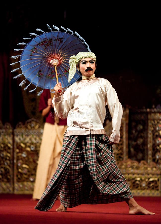 Myanmar Classical Dance royalty free stock photo