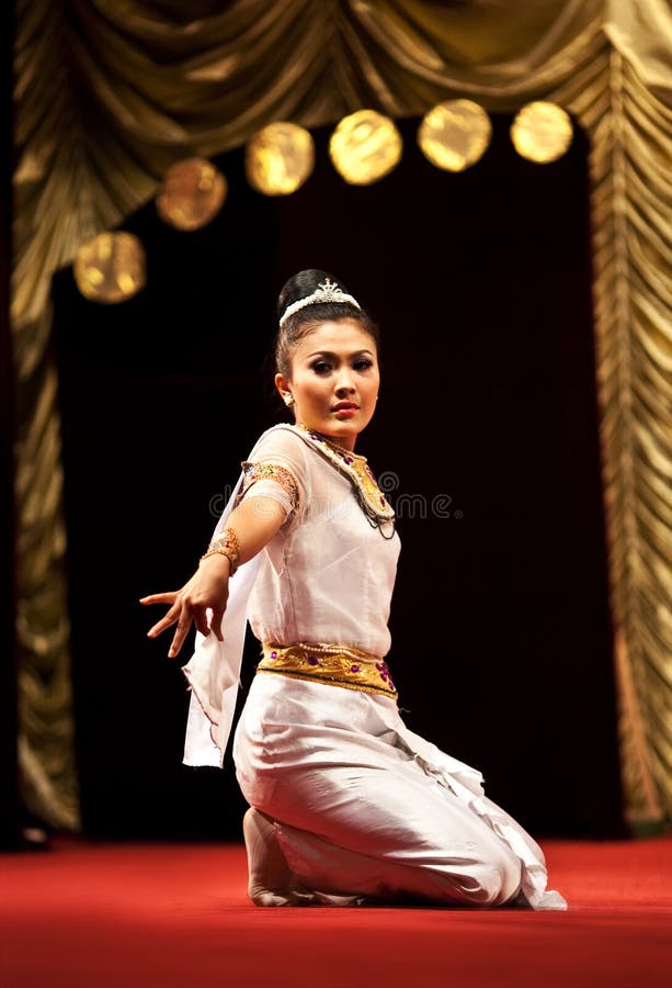 Myanmar Classical Dance stock photo
