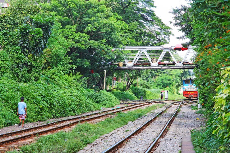 Myanmar Classical Train royalty free stock photography