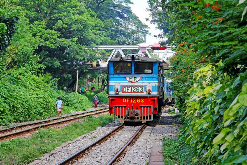 Myanmar Classical Train stock photo