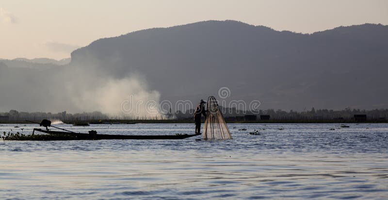 Myanmar, the lake