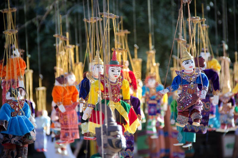 Myanmar-Traditionsmarionettenandenken lizenzfreies stockbild Myanmar-Traditionsmarionettenandenken lizenzfreies stockbild