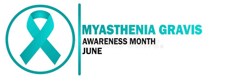 Myasthenia Gravis Awareness Month June vector illustration