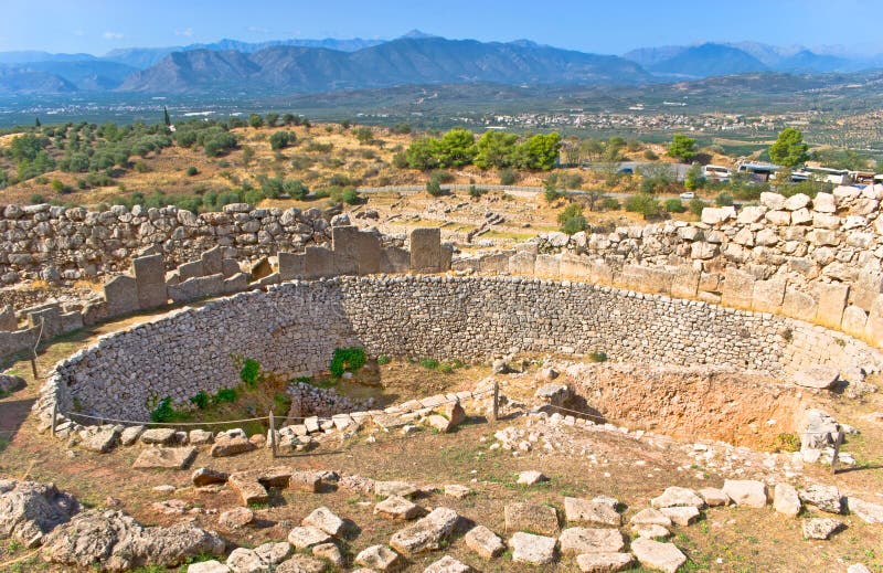 The archaeological site of Mycenae is the popular landmark of Greece.