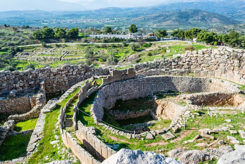 A photo of Mycenae, archaeological place at Greece. A photo of Mycenae, archaeological place at Greece