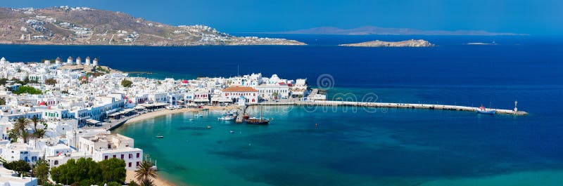 Mykonos island stock image Mykonos island stock image