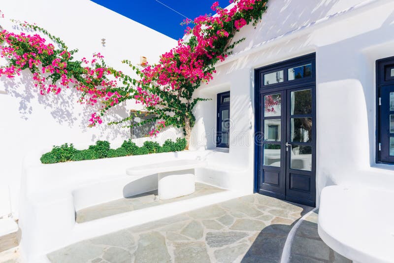 Mykonos stara grodzka ulica zdjęcie stock Mykonos stara grodzka ulica zdjęcie stock
