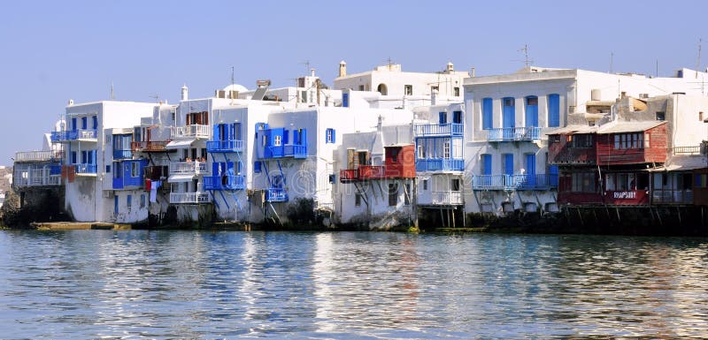 Mykonos, Weinig Venetië stock foto