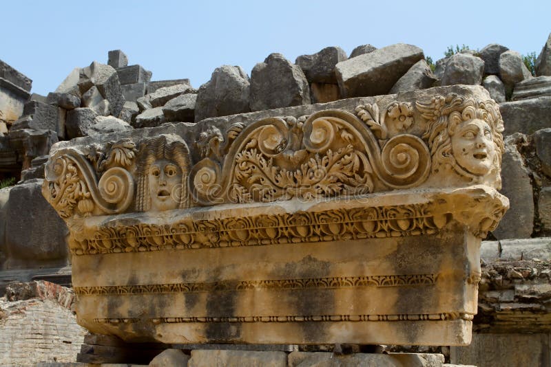 Historical tombs in the mountains near Myra town. Turkey. Historical tombs in the mountains near Myra town. Turkey.