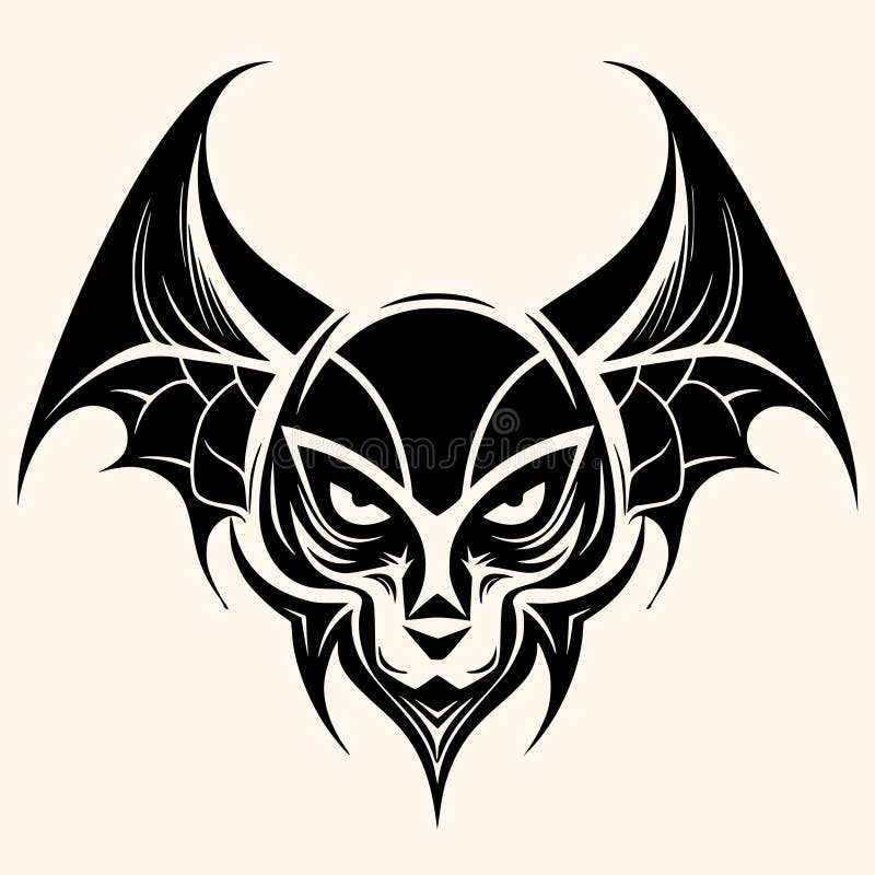 Bat,vampire, Vector for Logo or Icon,clip Art, Drawing Elegant Minimalist  Style,abstract Style Illustration Stock Vector - Illustration of tribal,  nature: 279890745