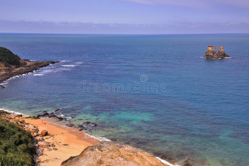 Mysterious Coast of Jinshan, New Taipei City, Taiwan.