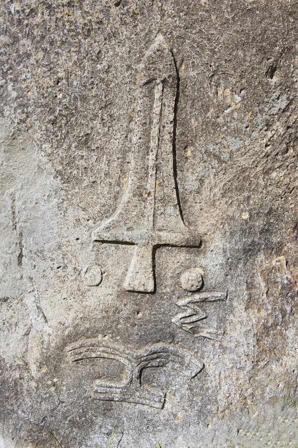 Mysterious megalithic Tiya pillars, UNESCO World Heritage Site, Ethiopia.