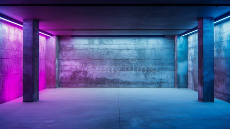 Premium Photo  Cyberpunk gaming room with neon light creative illustration  ai generate