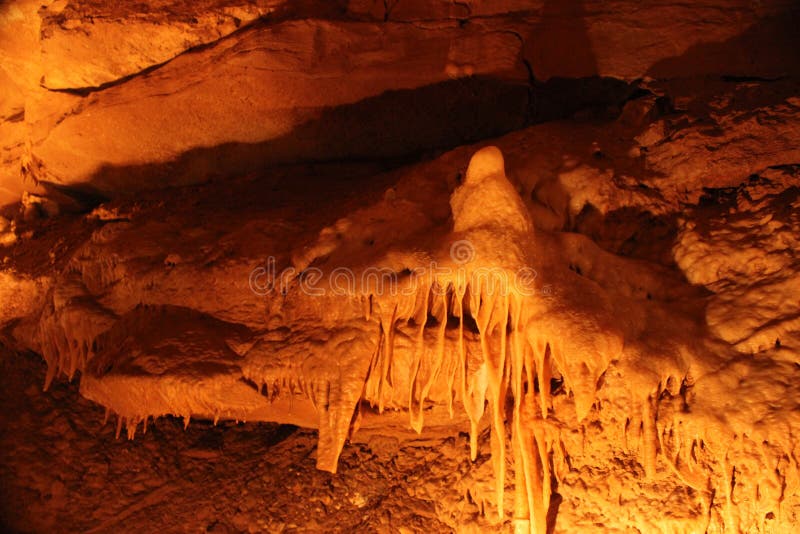 Mystic Caverns - Stalactites and Stalagmites - 13 stock image Mystic Caverns - Stalactites and Stalagmites - 13 stock image