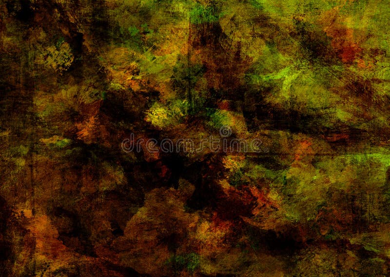 Mystic Grunge Dark Yellow Brown Green Red Rusty Distorted Decay Broken Old Abstract Texture for Autumn Background Wallpaper royalty free illustration Mystic Grunge Dark Yellow Brown Green Red Rusty Distorted Decay Broken Old Abstract Texture for Autumn Background Wallpaper royalty free illustration