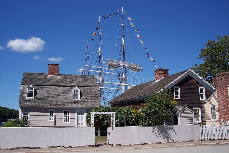 Mystic Seaport royalty free stock photography Mystic Seaport royalty free stock photography