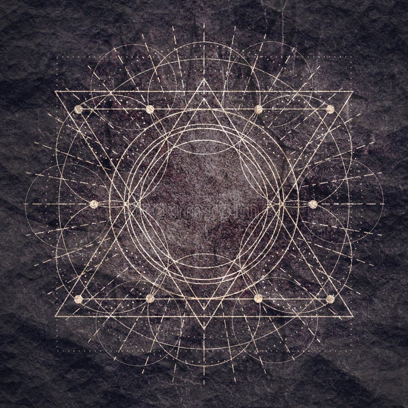 Mystical geometry symbol. Linear alchemy, occult, philosophical sign. For music album cover, poster, sacramental design. Astrology and religion concept. Mystical geometry symbol. Linear alchemy, occult, philosophical sign. For music album cover, poster, sacramental design. Astrology and religion concept.
