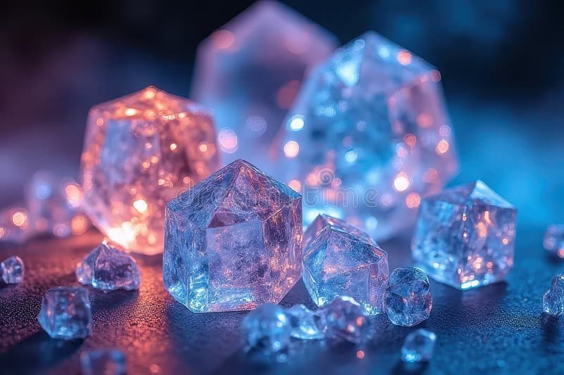 Mystical Illumination - Enchanting Light Refraction stock illustration