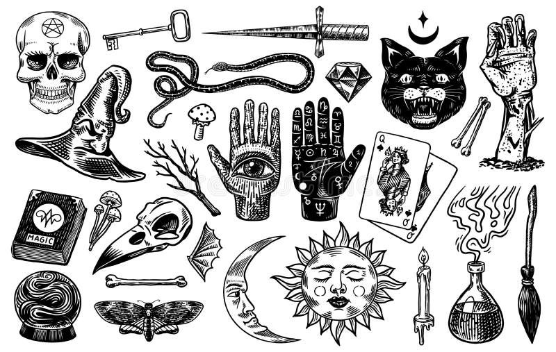 30 Wonderfully Witchy Tattoos  Pattern tattoo Hand tattoos Wicca tattoo