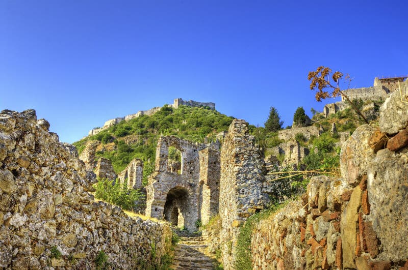Mystical Mystras royalty free stock image Mystical Mystras royalty free stock image