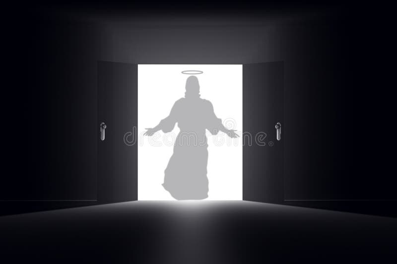 Mystisk dörr 11 Jesus timme vektor illustrationer Mystisk dörr 11 Jesus timme vektor illustrationer