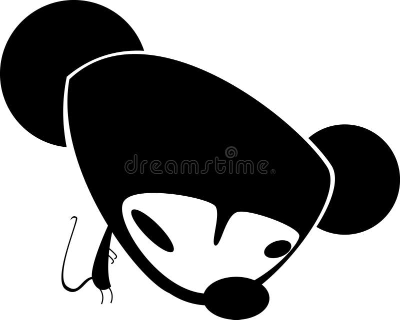 Mysz stylizująca ilustracji