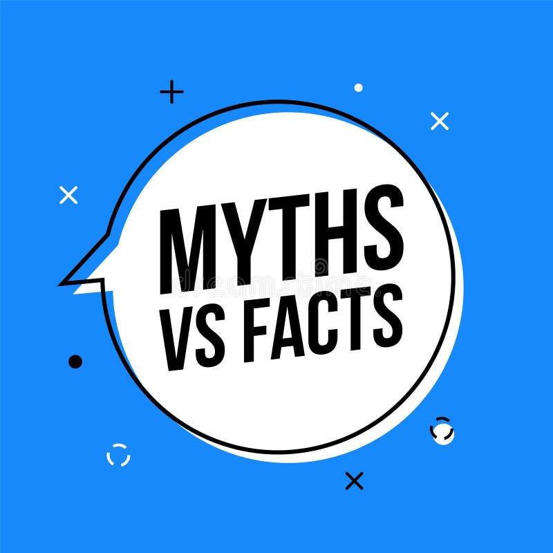 Myths and facts logo vector megaphone background. Check fact truth fake concept. Myths and facts logo vector megaphone background. Check fact truth fake concept.