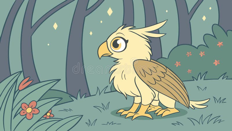 Mytical griffin creature fantasyanimal and legenary beast. vektordesign Generativ AI stock illustrationer