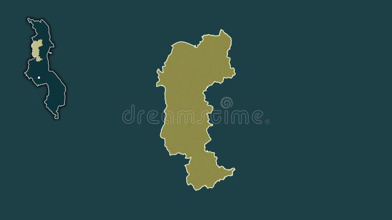 Mzimba, Malawi, extruded and isolated. Pattern royalty free illustration