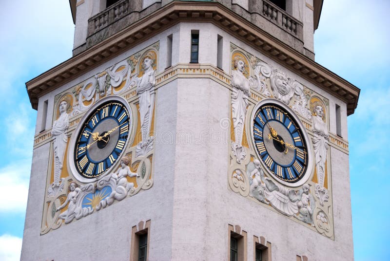 Facciata da la Torre da (pubblico bagno), monaci, germania.