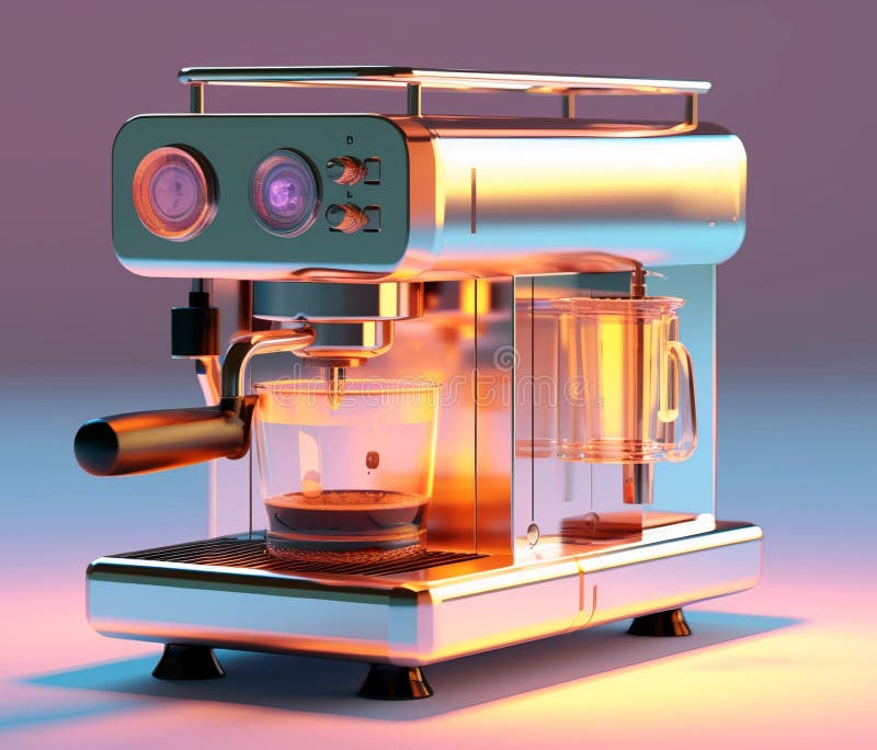 Máquina de café expresso ilustração stock