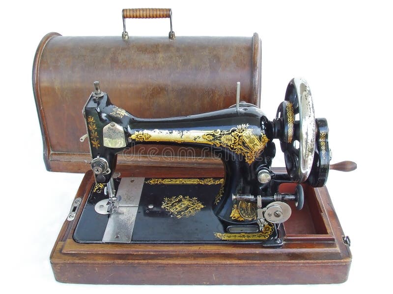 Máquina de costura antiga fotografia de stock Máquina de costura antiga fotografia de stock