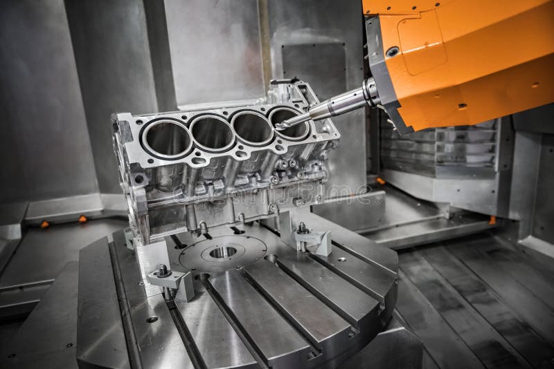Máquina de trituração metalúrgica do CNC imagem de stock Máquina de trituração metalúrgica do CNC imagem de stock