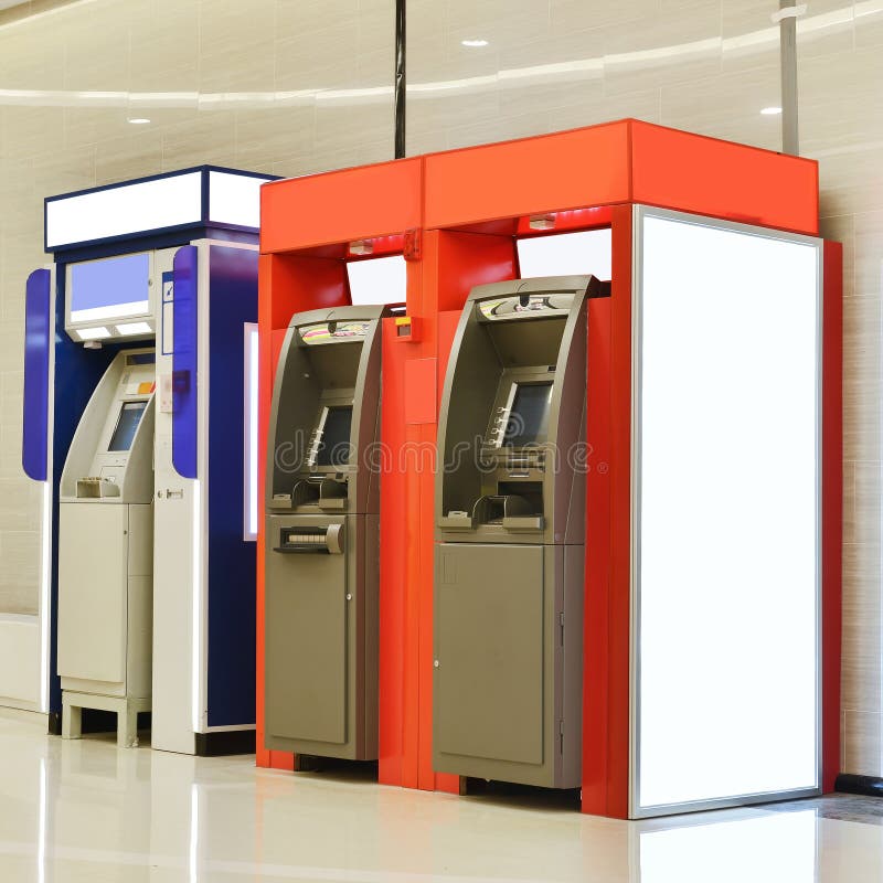 Máquina do ATM foto de stock Máquina do ATM foto de stock